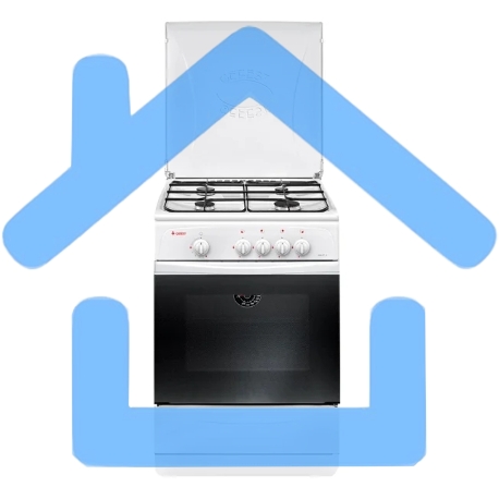 Плита газовая Gefest ПГ 1200 С7 К8 белый, конфорок 4 шт, духовка 63 л, 60 см x 85 см x 60 см-2