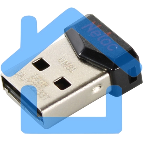 Флешка USB Netac UM81 16Gb <NT03UM81N-016G-20BK>, USB 2.0, Ultra compact-8