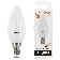 Лампа светодиодная Gauss Elementary 12Вт цок.:E14 свеча 220B 3000K св.свеч.бел.теп. C37 (упак.:10шт)