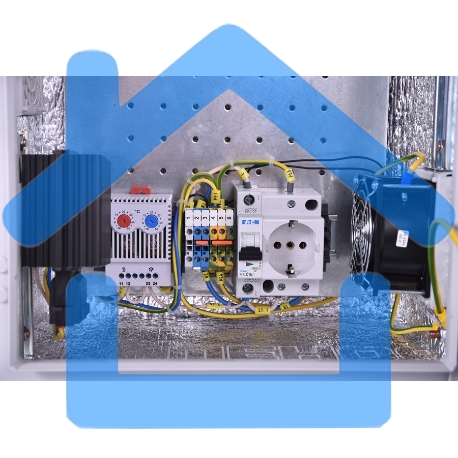 Шкаф ЭКОНОМ уличный всепогодный настенный укомплектованный (В500 Ш500 Г250), комплектация T2-IP65-6