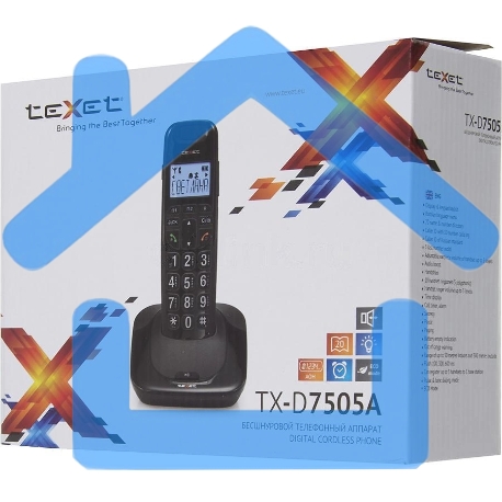 Радиотелефон teXet TX-D7505A черный-8