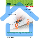 Зажим для системы выравнивания плитки СВП Кольцо, 100 шт. в пакете Сибртех