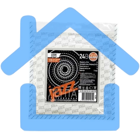 Лента светодиодная PLS PRO 2835/120-24В 4000К IP20 (уп.5м) JazzWay 5015692-1