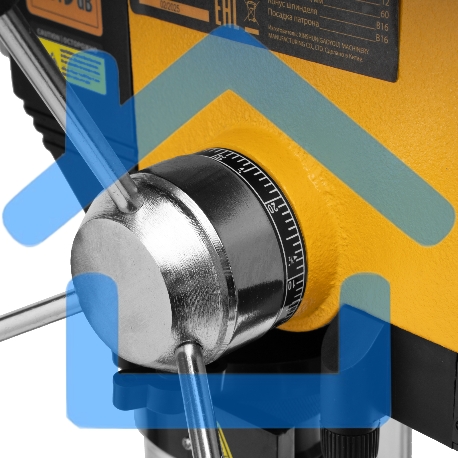 Станок сверлильный Denzel DDM-550L, 550 Вт, 16 мм, 12 ск., лазер, настольный-29