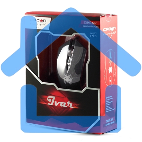 Мышь проводная Crown Gaming CMXG-602 черный, 2200 dpi, USB, кнопки - 6-4