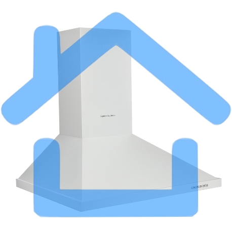 Вытяжка каминная Zigmund & Shtain K 139.6 W белый, 60 см, 500 куб. м/ч, 68 дБ-1