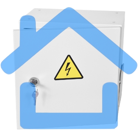 Шкаф ЭКОНОМ уличный всепогодный настенный укомплектованный (В500 Ш500 Г250), комплектация T2-IP65-2