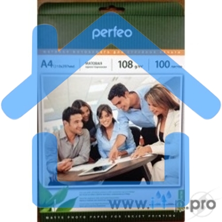 фотобумага Perfeo PF-MTA4-108/100 Бумага Perfeo матовая 100л, A4 108 г/м2 (M05)-1