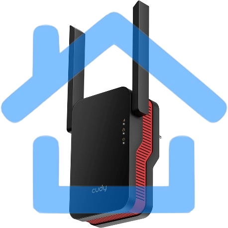 Повторитель беспроводного сигнала Cudy RE3000 AX3000 Wi-Fi черный-5