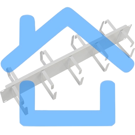 Органайзер кабельный горизонтальный двусторонний 19