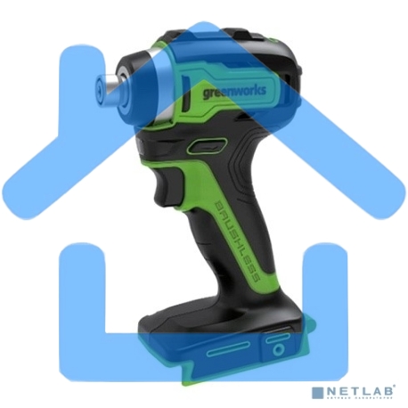 Гайковерт ударный аккумуляторный GreenWorks GD24IW200, 24v, 200 Нм, без АКБ и ЗУ (3803607)-2