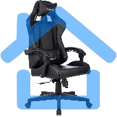 Кресло игровое Бюрократ Zombie GAME TETRA черный/карбон эко.кожа крестов. пластик