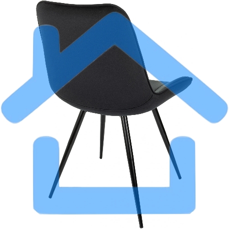 Стул для дома Бюрократ CH-K2_4 комплект 4шт черный Holland 75 металл черный на ножках (CH-K2_1/HL75_4)-6