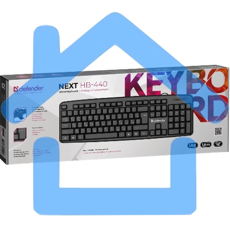 Клавиатура Defender Next HB-440 RU проводная, USB, черный-2