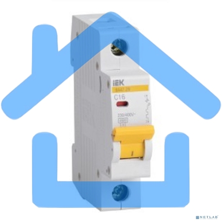 Выключатель автоматический модульный 1п B 20А 4.5кА ВА47-29 ИЭК MVA20-1-020-B-3