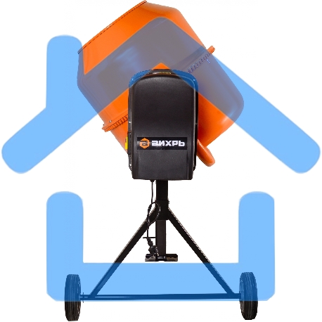 Бетономешалка БМ-20АЧ Вихрь-4