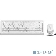 Комплект клавиатура + мышь A4 Fstyler FG1010 клав:белый/серый мышь:белый/серый USB беспроводная Multimedia