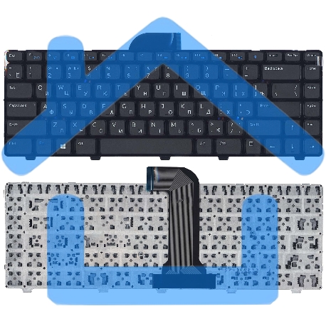 Клавиатура для ноутбука Dell Inspiron 14 3421 14R 5421 черная с рамкой