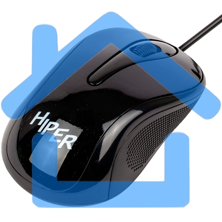 Мышь проводная HIPER HOM-031 черный, 1000 dpi, USB, кнопки - 3-7