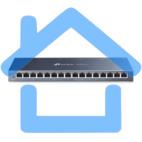 Коммутатор TP-LINK TL-SG116 16-портовый гигабитный настольный коммутатор-3