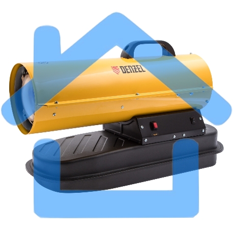 Дизельная тепловая пушка Denzel DHG-10, 10 кВт, 300 м3/ч, прямой нагрев-4