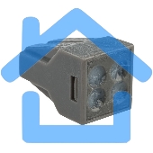 Экспресс-клемма с пастой, 4-проводная до 2,5 мм², серая (100 шт./уп.) (773-304) Rexant