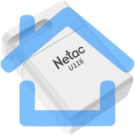 Флешка USB Netac U116 16Gb <NT03U116N-016G-20WH>, USB 2.0-2