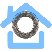 Шайба плоская KRANZ DIN 125, M12, упаковка поставщика