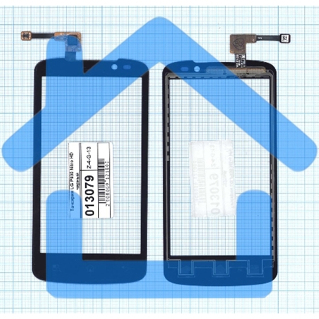 Сенсорное стекло (тачскрин) для LG P930 Nitro HD, черное-2