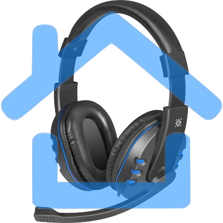 Гарнитура Defender GAMING WARHEAD G-160 BLACK/BLUE-16