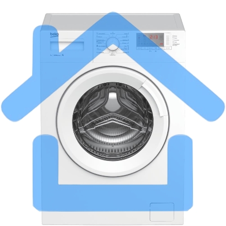 Стиральная машина Beko WRS5512BWW белый, загрузка фронтальная 5 кг, 1000 об/мин., класс: А