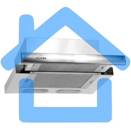 Вытяжка встраиваемая Elikor Интегра 60Н-400-В2Л нержавеющая сталь, 60 см, 400 куб. м/ч, 55 дБ-1
