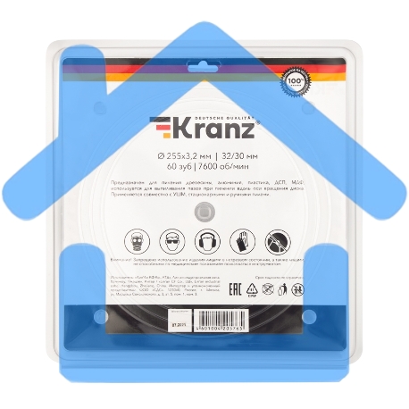 Диск пильный 255 мм х 60 зуб х 32/30 мм Kranz