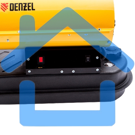 Дизельная тепловая пушка Denzel DHG-10, 10 кВт, 300 м3/ч, прямой нагрев-12