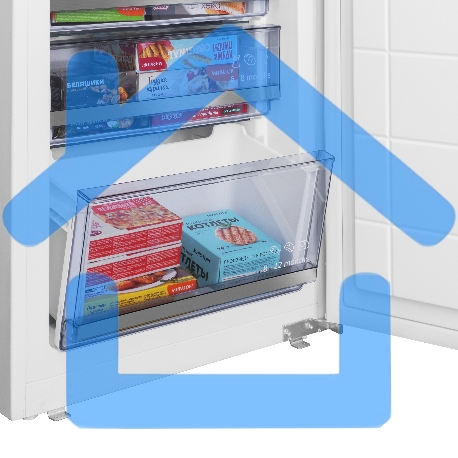 Встраиваемый холодильник Maunfeld MBF193SLFWGR Inverter белый двухкамерный 229/76 л морозилка снизу-9