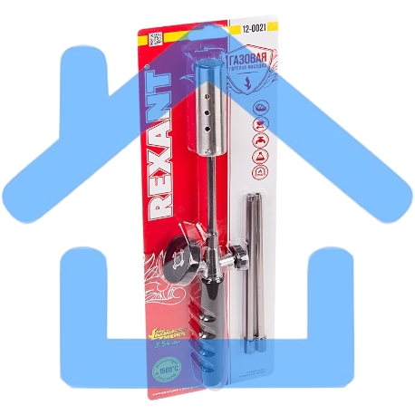 Газовая горелка-насадка GT-21 (механическая с регулятором) удлиненного типа Rexant-3