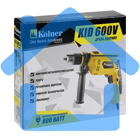 Дрель ударная Kolner KID 600V кн600в-2