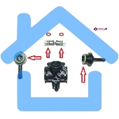 Ремкомплект крана пара Saeco Odea Talea