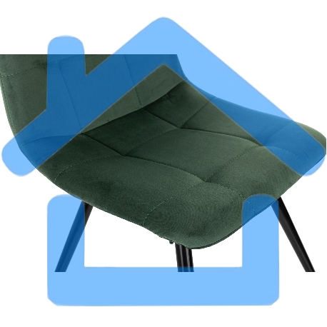 Стул для дома Бюрократ CH-K1_4 комплект 4шт зеленый Holland 30 металл черный на ножках (CH-K1_1/HL30_4)-7