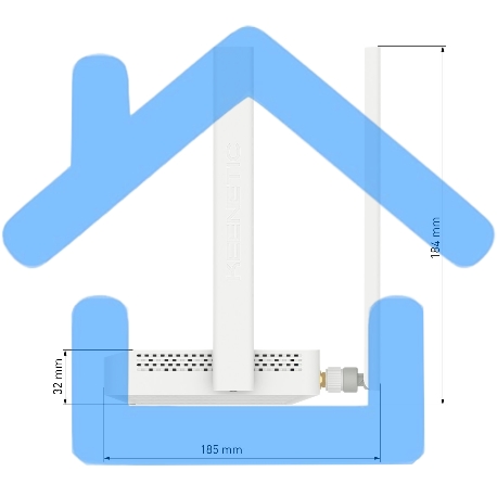Роутер беспроводной Keenetic Runner 4G (KN-2212) с модемом 4G, Mesh Wi-Fi N300 и 4-портовым Smart-коммутатором-8