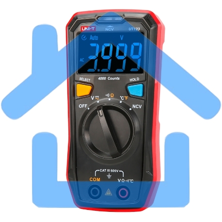 Мультиметр UNI-T Мультиметр UT123, 600В, 20МОм, карманный (0511237)-2