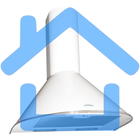 Вытяжка каминная Elikor Эпсилон 50П-430-П3Л белый/серебристый, 50 см, 430 куб. м/ч, 54 дБ