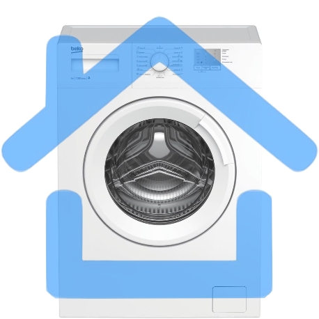 Стиральная машина Beko WRS5511BWW (7320110005) белый, загрузка фронтальная 5 кг, 1000 об/мин., класс: А