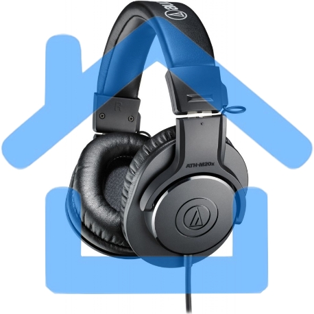 Наушники Hi-Fi ATH-M20X 47 Ом 96 dB черный-1