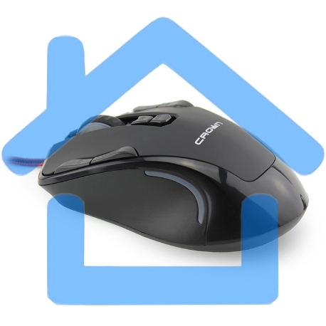 Мышь проводная Crown Gaming CMXG-804 черный, 2000 dpi, USB, кнопки - 9-20