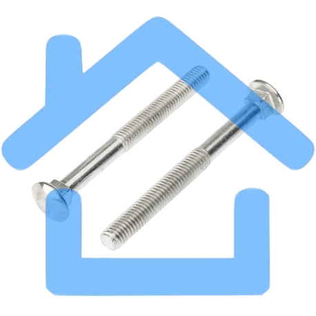 Болт мебельный KRANZ DIN 603, 8х90, пакет (2шт.)