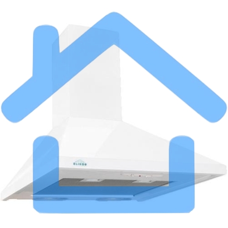 Вытяжка каминная Elikor Вента 60П-430-П3Л белый, 60 см, 430 куб. м/ч, 54 дБ