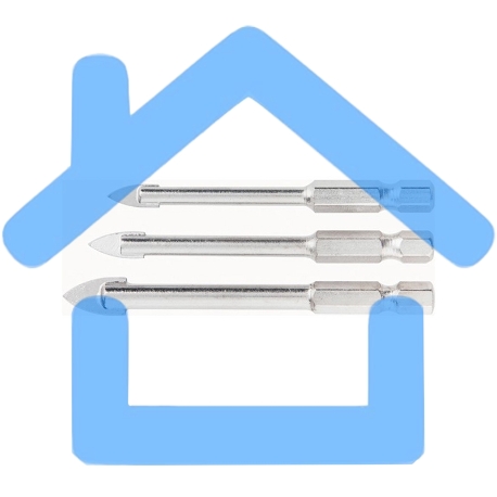 Набор Matrix сверл по керамической плитке, 5 - 6 - 8мм, шестигранный хвостовик-1