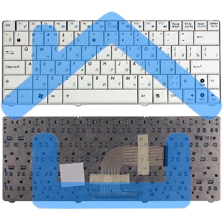 Клавиатура для ноутбука Asus Eee PC 1101 1101HA N10 N10E N10J белый-3