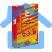 Пленка для ламинирования Buro 75мкм A4 (100шт) глянцевая 216x303мм BU-4LP75